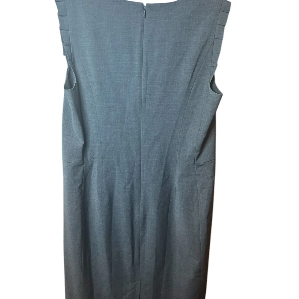 Talbots Wool Blend Ruffle Sleeve Shift Dress Women’s Size 14 Business NWOT - Picture 2 of 5